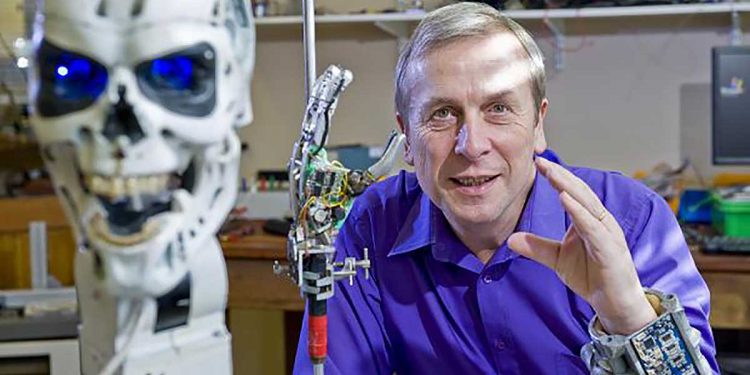 Kevin Warwick is one of the top experts in the world of Artificial Intelligence - and the world's first cyborg.